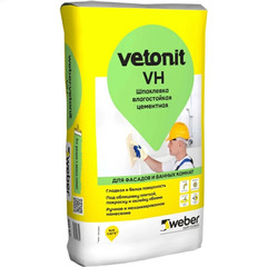 Шпатлёвка Weber.Vetonit VH (серая), 20 кг