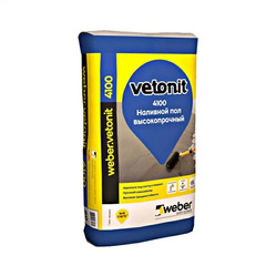 Наливной пол Weber.Vetonit 4100, 20кг
