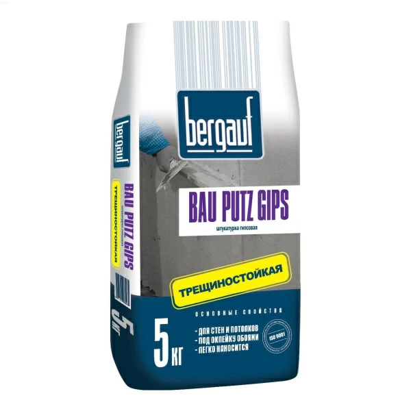 Штукатурка гипсовая Bergauf Вau Putz Gips, 5 кг