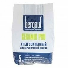 Клей для плитки усиленный Bergauf Keramik Pro, (5 кг)
