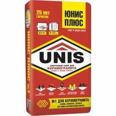 Плиточный клей ЮНИС ПЛЮС (25 кг)