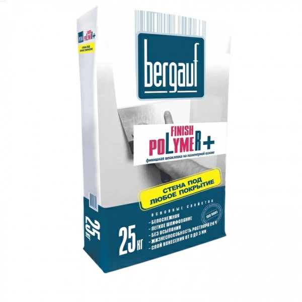 Шпаклевка полимерная Bergauf Finish Polymer, 20 кг